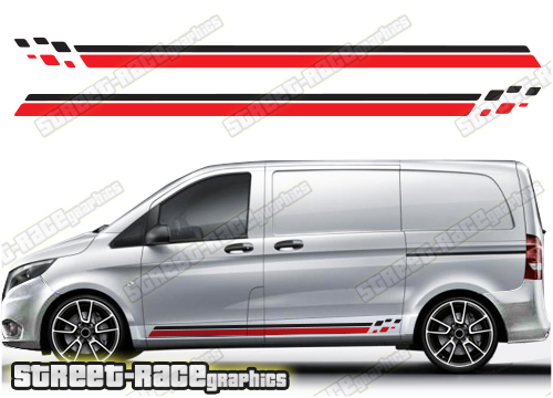 Mercedes Vito racing stripes 072