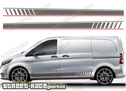 Mercedes Vito racing stripes 073