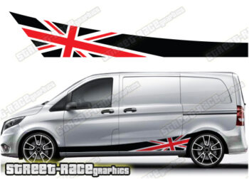 Mercedes Vito racing stripes 074 - UNION JACK