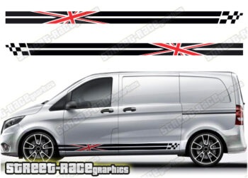 Mercedes Vito racing stripes 075 - UNION JACK