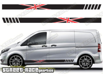 Mercedes Vito racing stripes 076 - UNION JACK