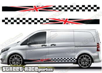 Mercedes Vito racing stripes 077 - UNION JACK