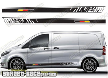 Mercedes Vito racing stripes 086 - GERMAN FLAG