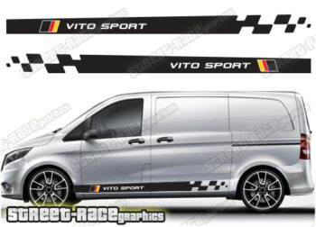 Mercedes Vito racing stripes 088 - GERMAN FLAG
