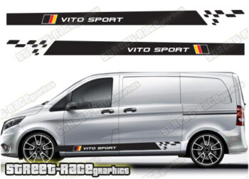 Mercedes Vito racing stripes 090 - GERMAN FLAG