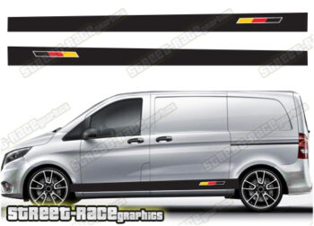 Mercedes Vito racing stripes 091 - GERMAN FLAG