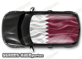 330 - Qatar flag roof wrap