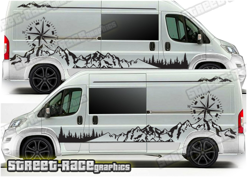 Ducato - Relay - Boxer camper van graphics 138