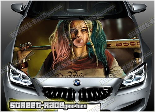 173 - Bonnet wrap (Harley Quinn)