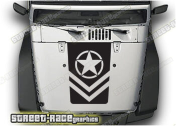 Jeep Wrangler bonnet / hood stickers 002 :: USMC