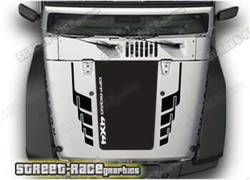 Jeep Wrangler bonnet / hood stickers 012