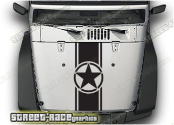 Jeep Wrangler bonnet / hood stripes 029 :: USMC