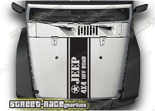 Jeep Wrangler bonnet / hood stripes 038 :: USMC