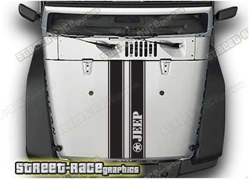 Jeep Wrangler bonnet / hood stripes 039 :: USMC