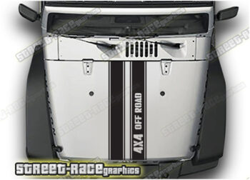 Jeep Wrangler bonnet / hood stripes 040
