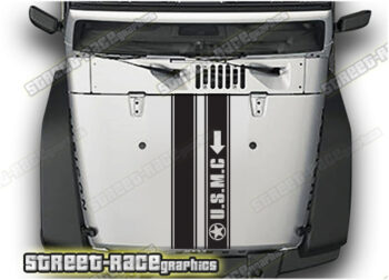 Jeep Wrangler bonnet / hood stripes 041 :: USMC