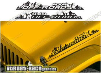 Jeep Wrangler bonnet / hood stripes 044 :: 4x4 OFF-ROAD