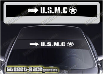 Jeep Wrangler sunstrip SS3302 :: USMC