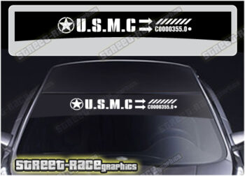 Jeep Wrangler sunstrip SS3303 :: USMC