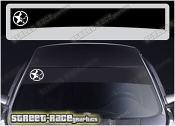 Jeep Wrangler sunstrip SS3308 :: PUNISHER