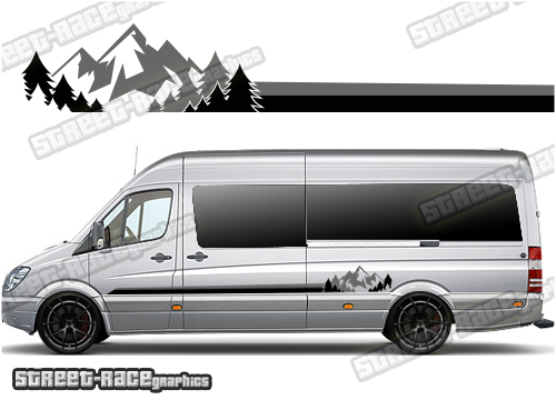 Mercedes Sprinter camper van graphics 103