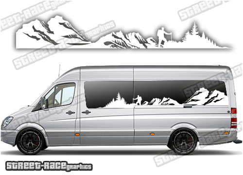 Mercedes Sprinter camper van graphics 104