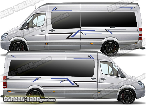 Mercedes Sprinter camper van graphics 130
