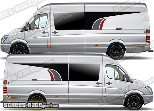 Mercedes Sprinter camper van graphics 147 - window extender