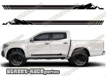 Mercedes X250D side stickers 001