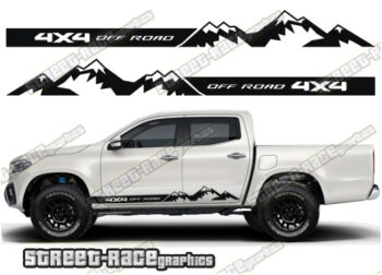 Mercedes X250D side stickers 002