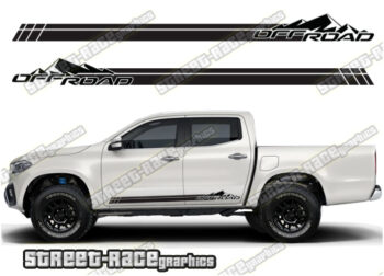 Mercedes X250D side stickers 005