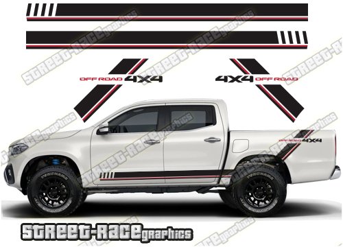 Mercedes X250D side stickers 009