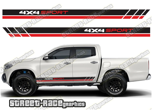 Mercedes X250D side stickers 017