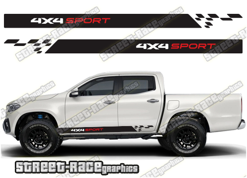 Mercedes X250D side stickers 018