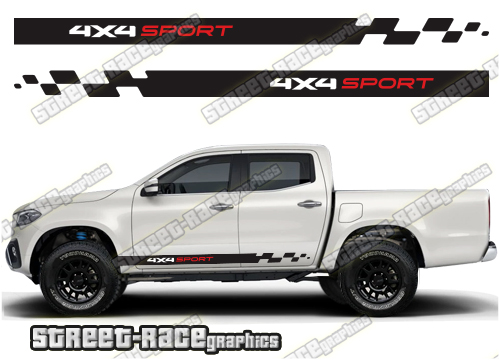 Mercedes X250D side stickers 019