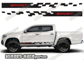 Mercedes X250D side stickers 020