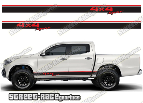 Mercedes X250D side stickers 023