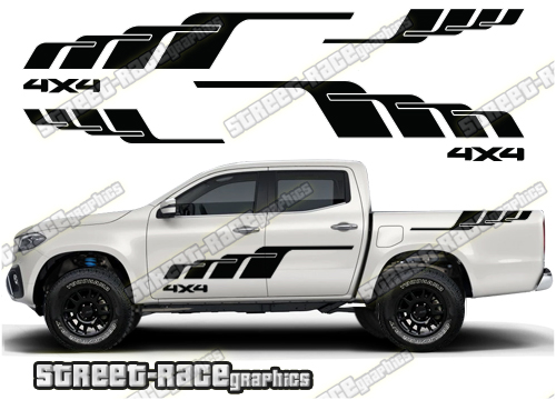 Mercedes X250D side stickers 029