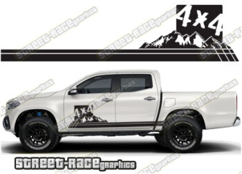 Mercedes X250D side stickers 034