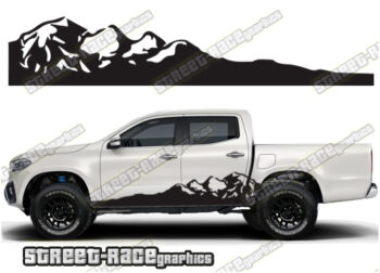 Mercedes X250D side stickers 036