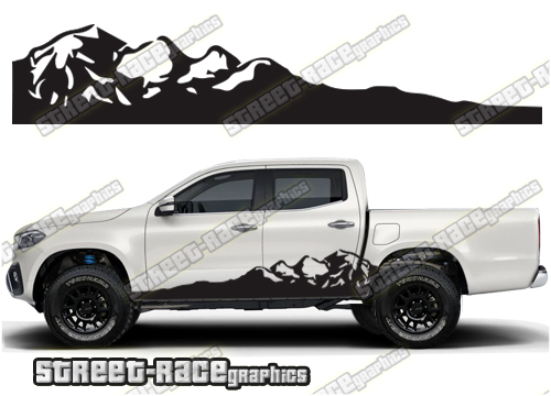 Mercedes X250D side stickers 036