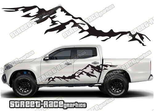 Mercedes X250D side stickers 037