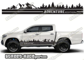 Mercedes X250D side stickers 043