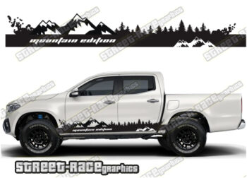 Mercedes X250D side stickers 044