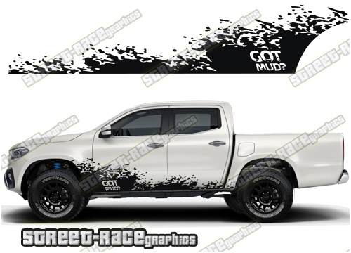 Mercedes X250D side stickers 046
