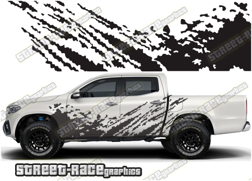 Mercedes X250D side stickers 047