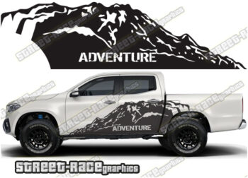 Mercedes X250D side stickers 048