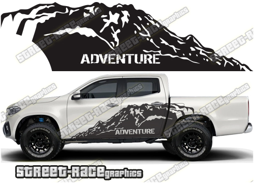 Mercedes X250D side stickers 048