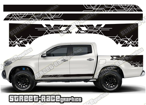 Mercedes X250D side stickers 049