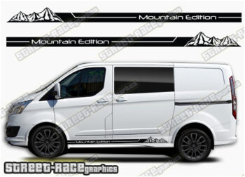 Transit Custom side graphics 071 - Mountain Edition